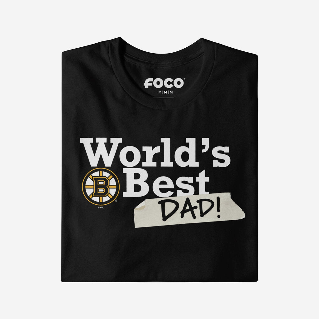 FOCO Boston Bruins World's Best Dad T-Shirt Black XL 4