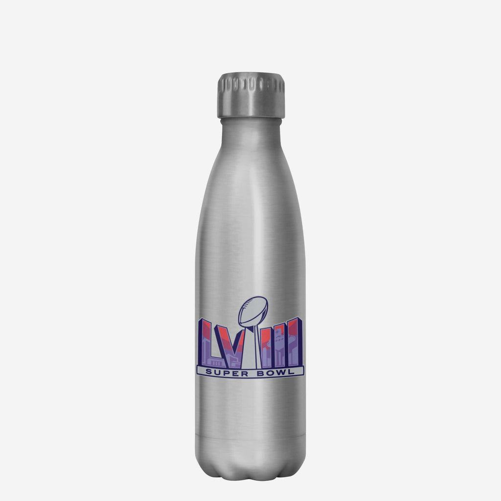 FOCO San Francisco 49ers Super Bowl LVIII Stainless Steel Bottle Silver 17 oz 3