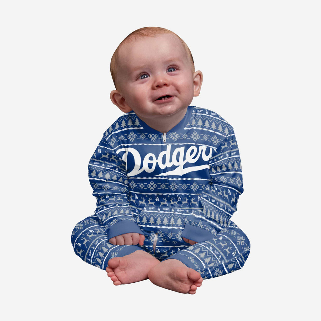Los Angeles Dodgers Infant Family Holiday Pajamas FOCO