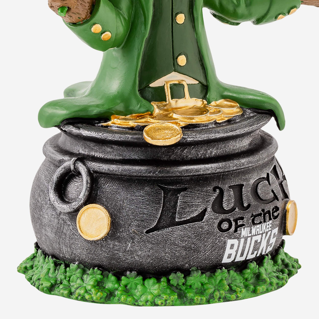 FOCO Bango Milwaukee Bucks Saint Patricks Day Mascot Bobblehead 4