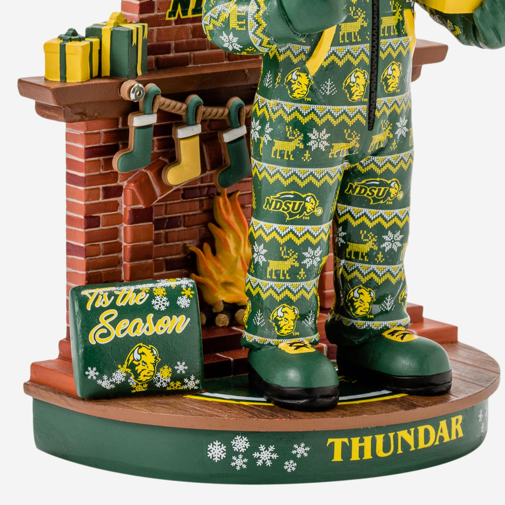 FOCO Thundar North Dakota State Bison Holiday Maskottchen Wackelkopf 4