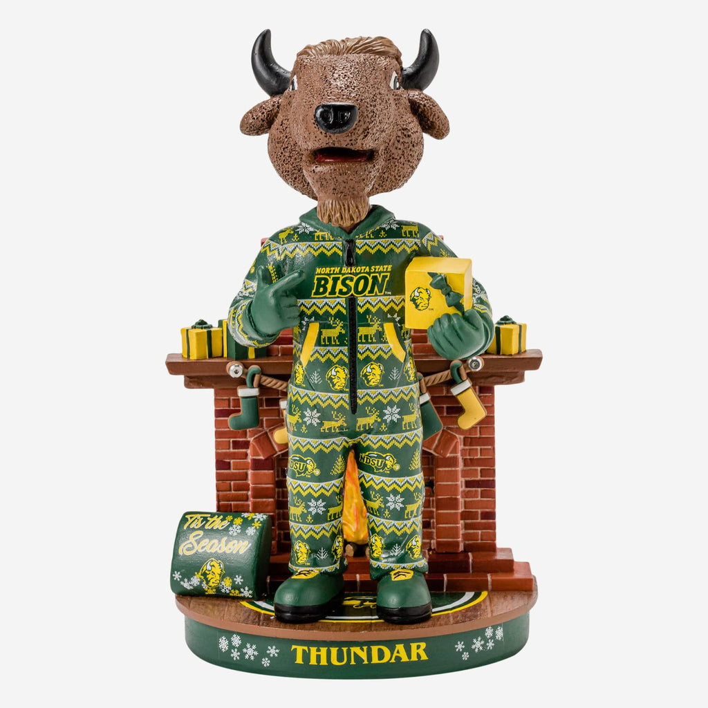 FOCO Thundar North Dakota State Bison Holiday Maskottchen Wackelkopf 2