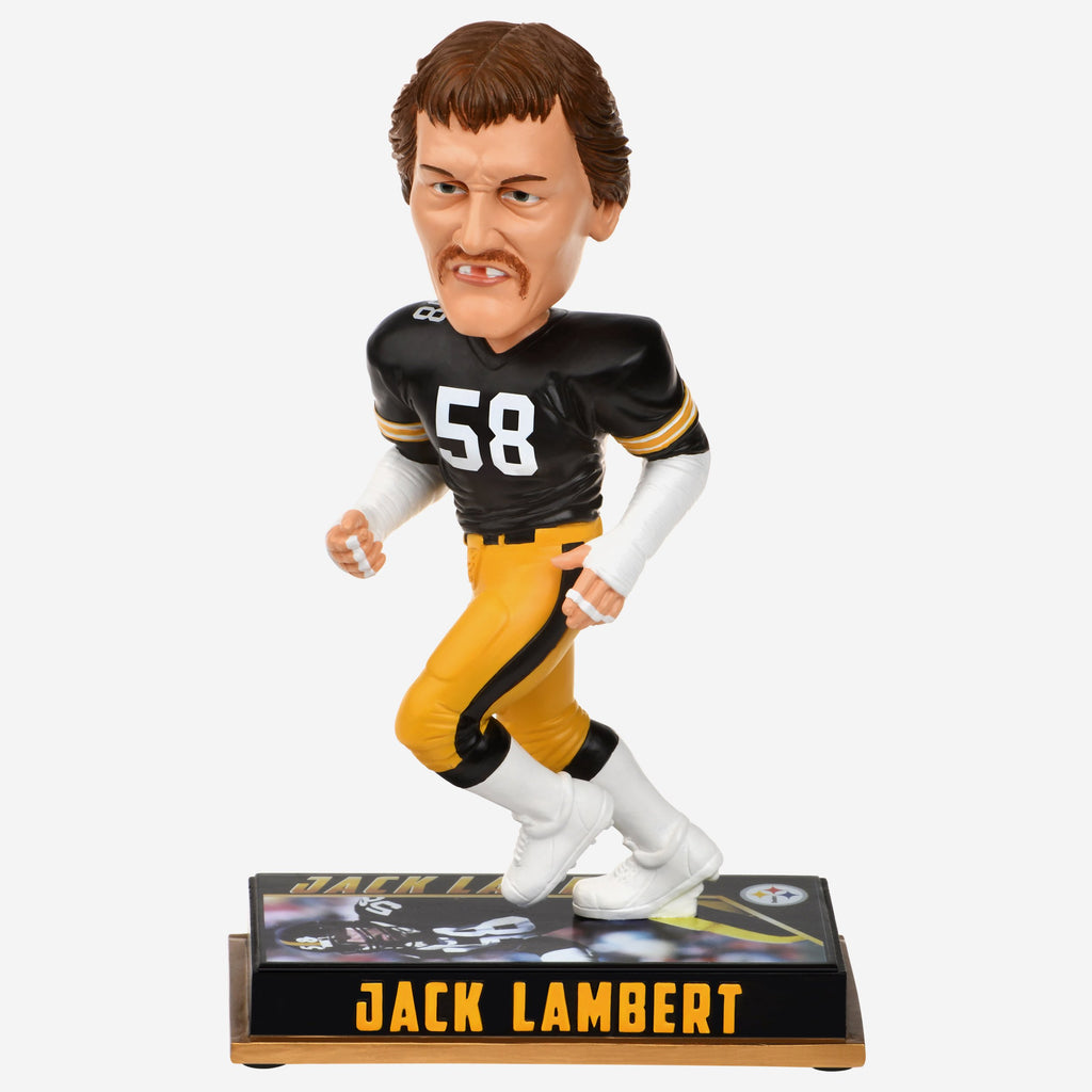 Jack Lambert Pittsburgh Steelers Retired Bobblehead FOCO