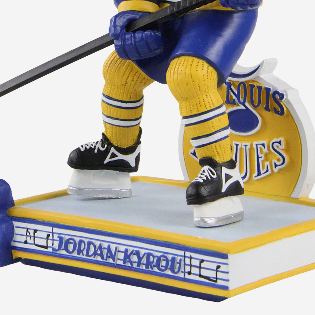 Jordan Kyrou St Louis Blues Reverse Retro Jersey Bobblehead FOCO