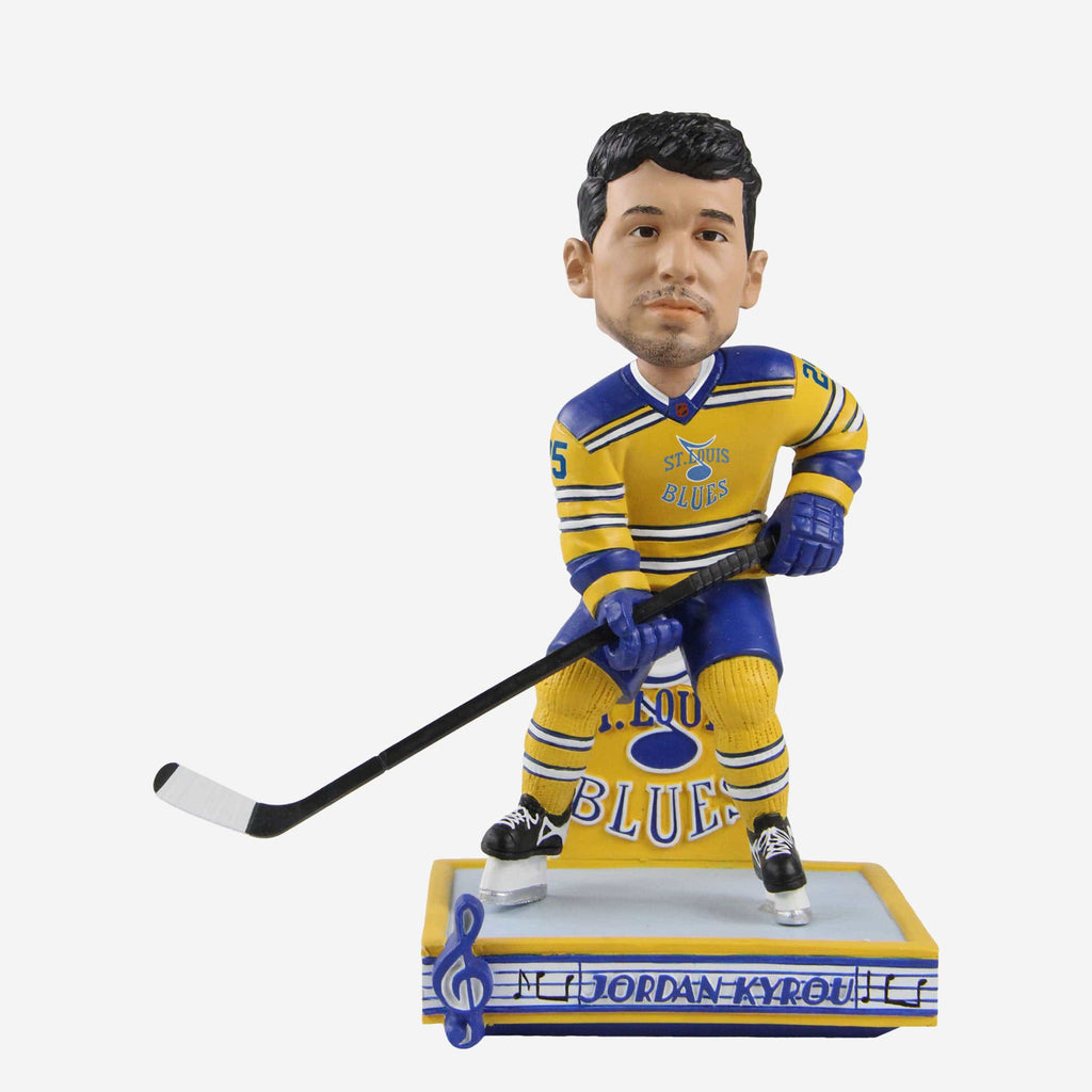 Jordan Kyrou St Louis Blues Reverse Retro Jersey Bobblehead FOCO