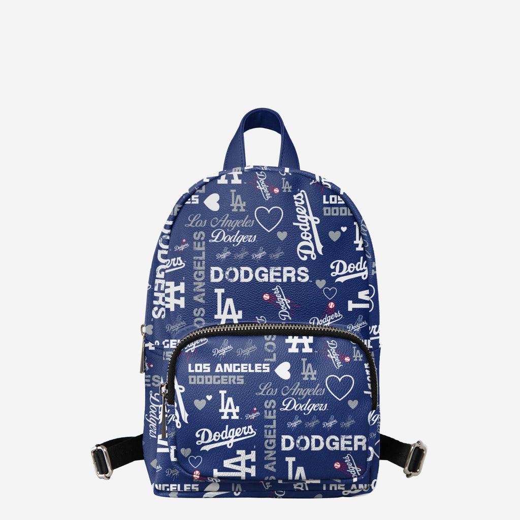 dodgers loungefly mini backpack Los Angeles Dodgers Logo Love Mini Backpack FOCO