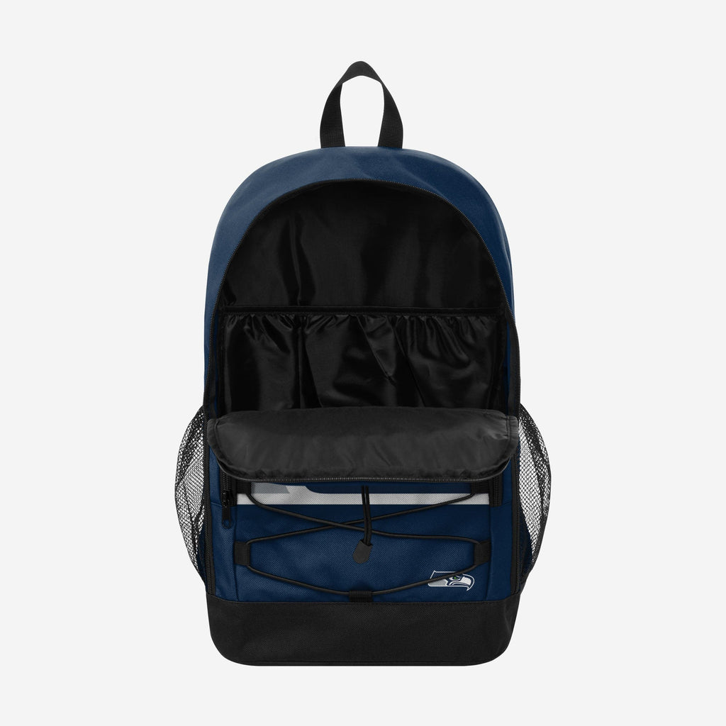 FOCO Seattle Seahawks Big Logo Bungee Backpack 4