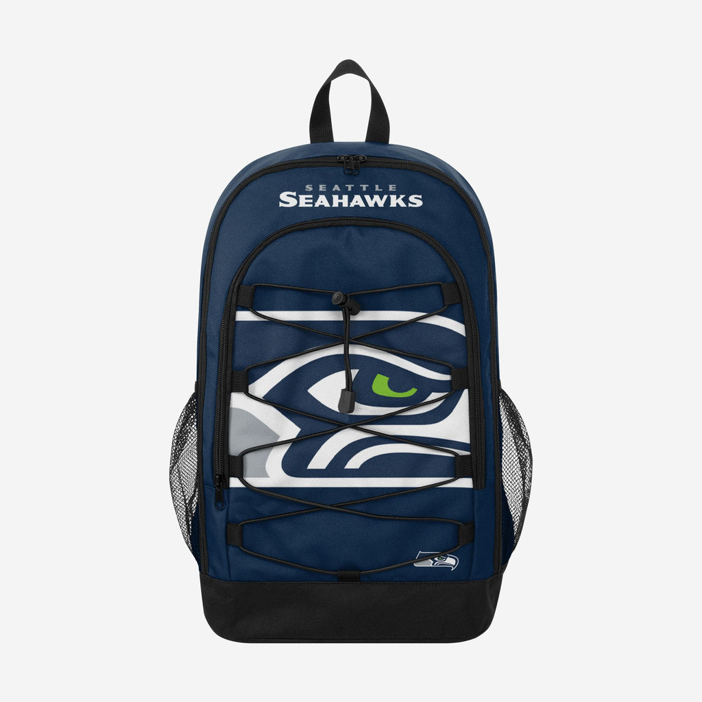 FOCO Seattle Seahawks Big Logo Bungee Backpack 2
