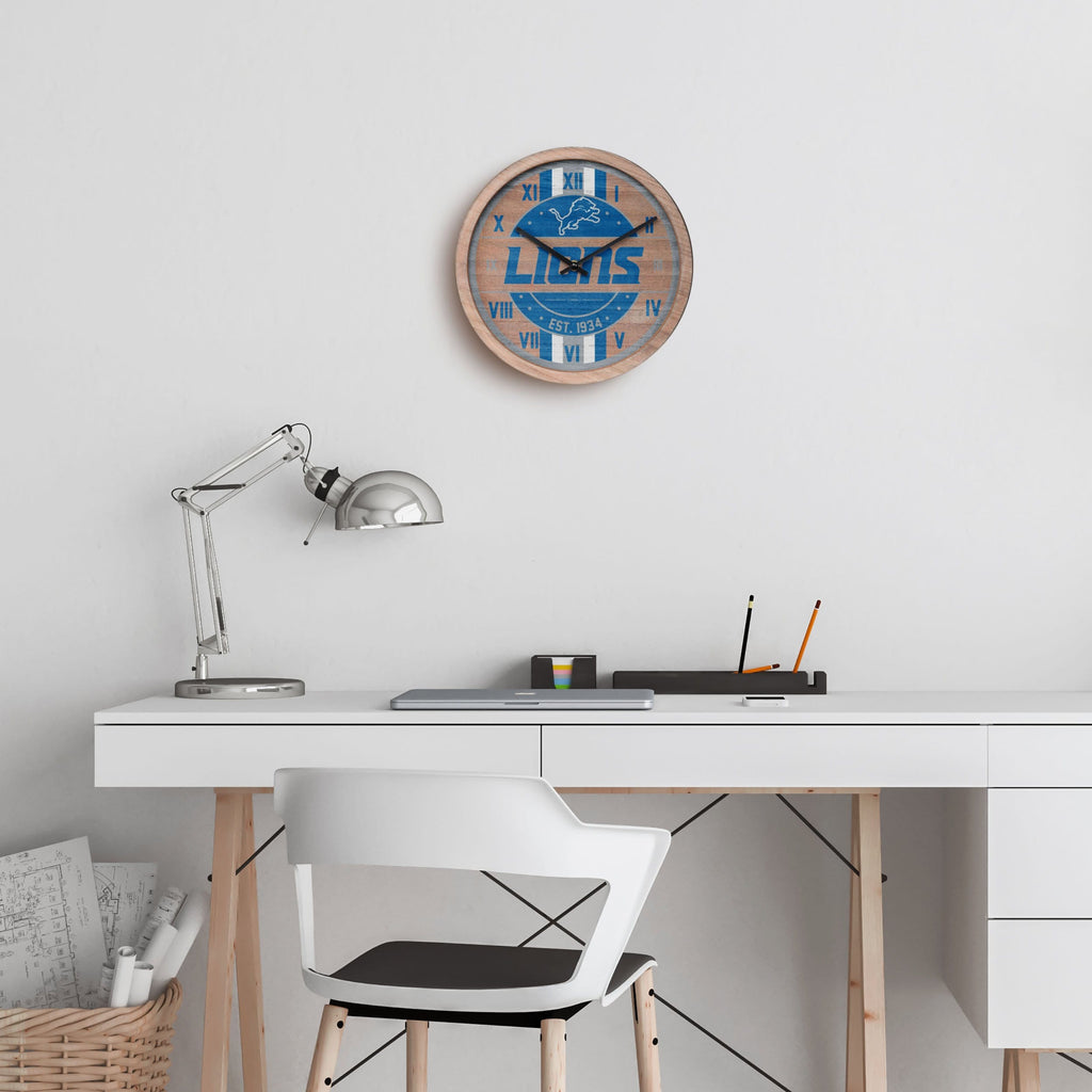 Detroit Lions Wall Clock· 3MF File for 3D printing·Cults