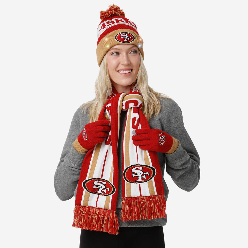 San Francisco 49ers Snow Stealer Cold Weather Set FOCO