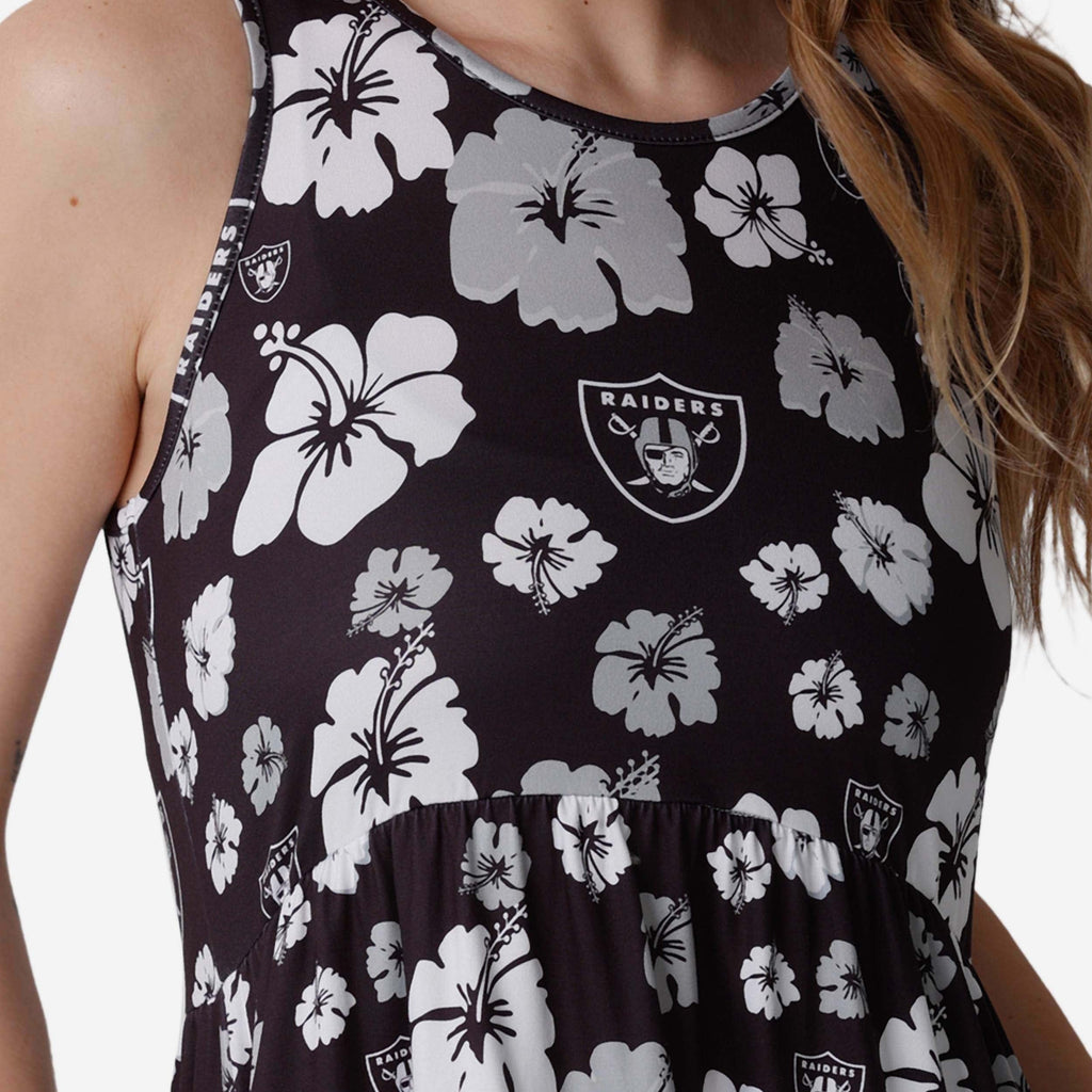 Las Vegas Raiders Womens Fan Favorite Floral Sundress FOCO Las Vegas Raiders Womens Fan Favorite Floral Sundress FOCO