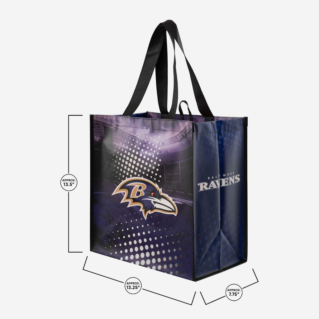 Baltimore Ravens 4 Pack Reusable Shopping Bags FOCO