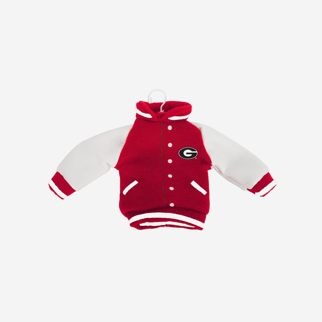 Georgia Bulldogs Fabric Varsity Jacket Ornament - Image 2