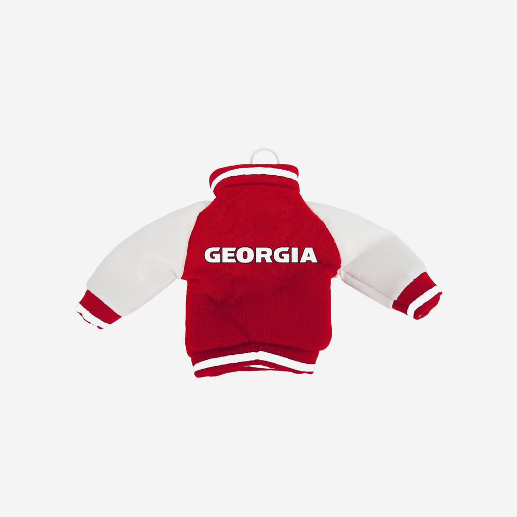 Georgia Bulldogs Fabric Varsity Jacket Ornament - Image 3