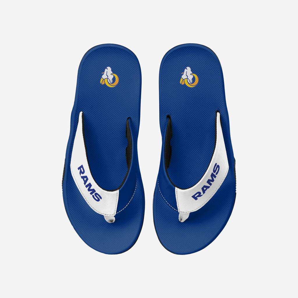 FOCO Los Angeles Rams Contour Flip Flop Blue XL 2