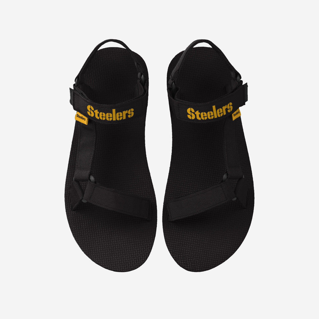 FOCO Pittsburgh Steelers Solid Strap Sandal Men's 2