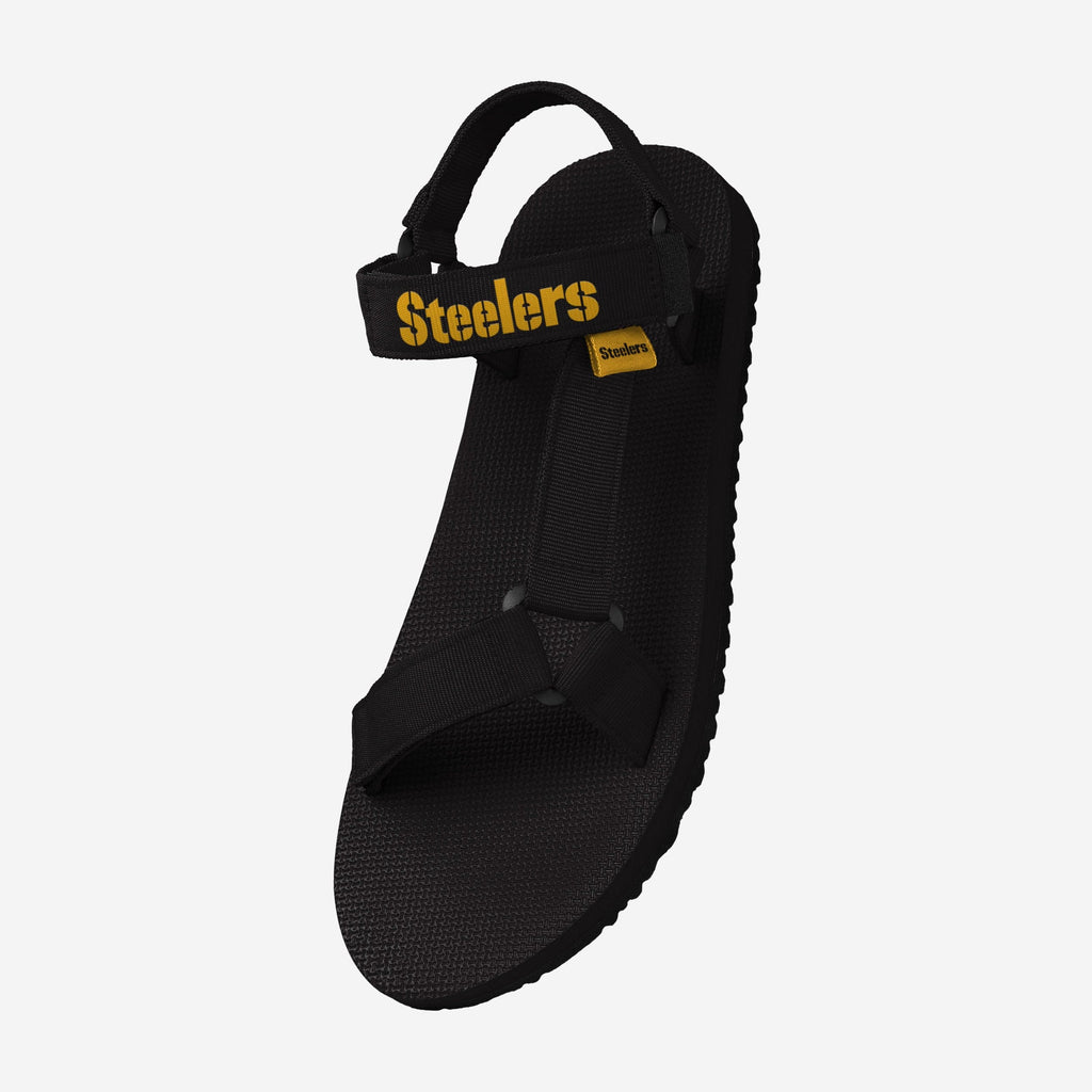 FOCO Pittsburgh Steelers Solid Strap Sandal Men's 3