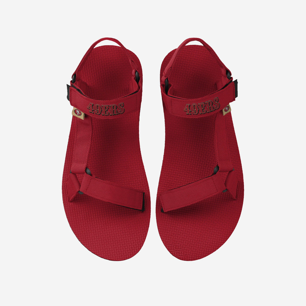 FOCO San Francisco 49ers Solid Strap Sandal XL 2