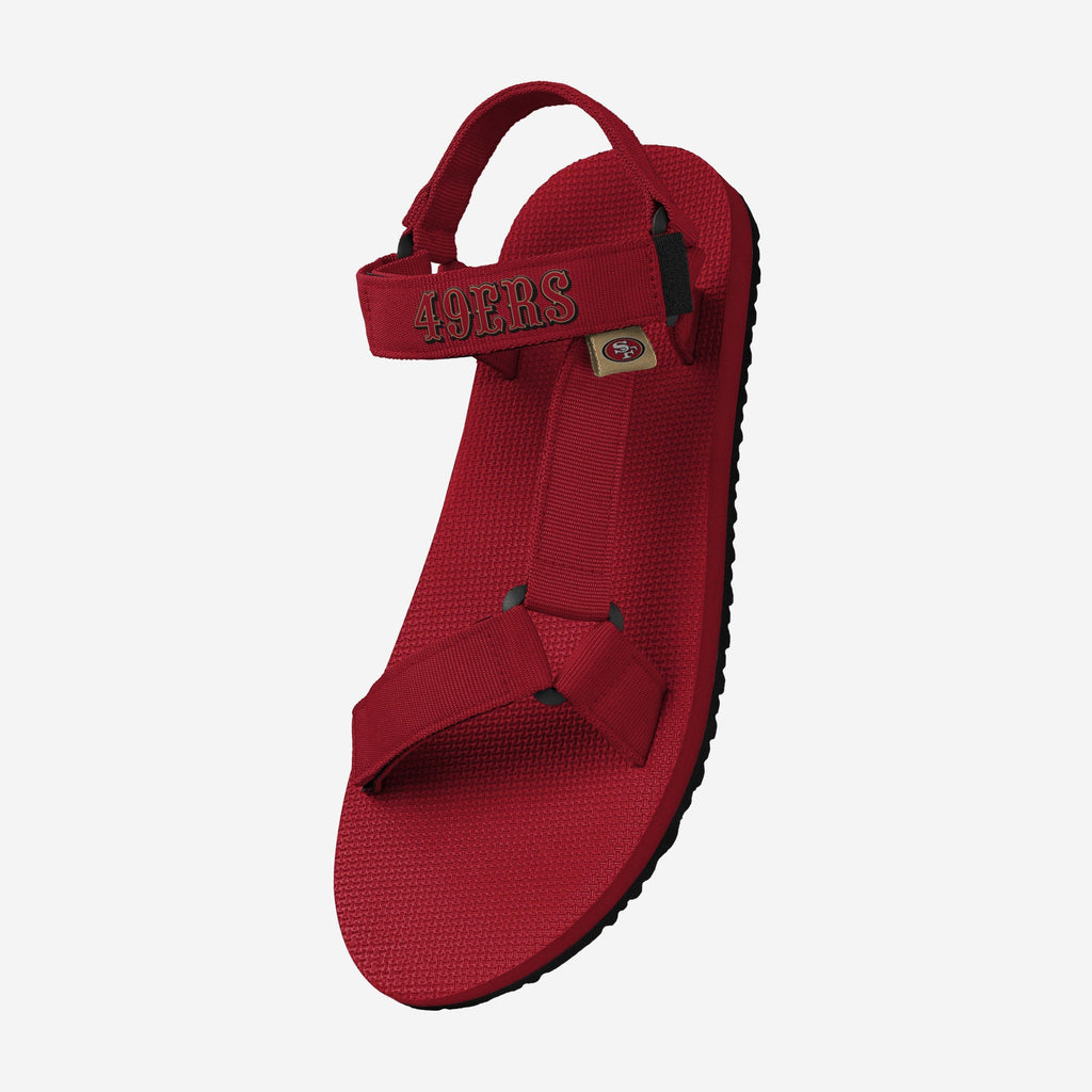 FOCO San Francisco 49ers Solid Strap Sandal XL 3