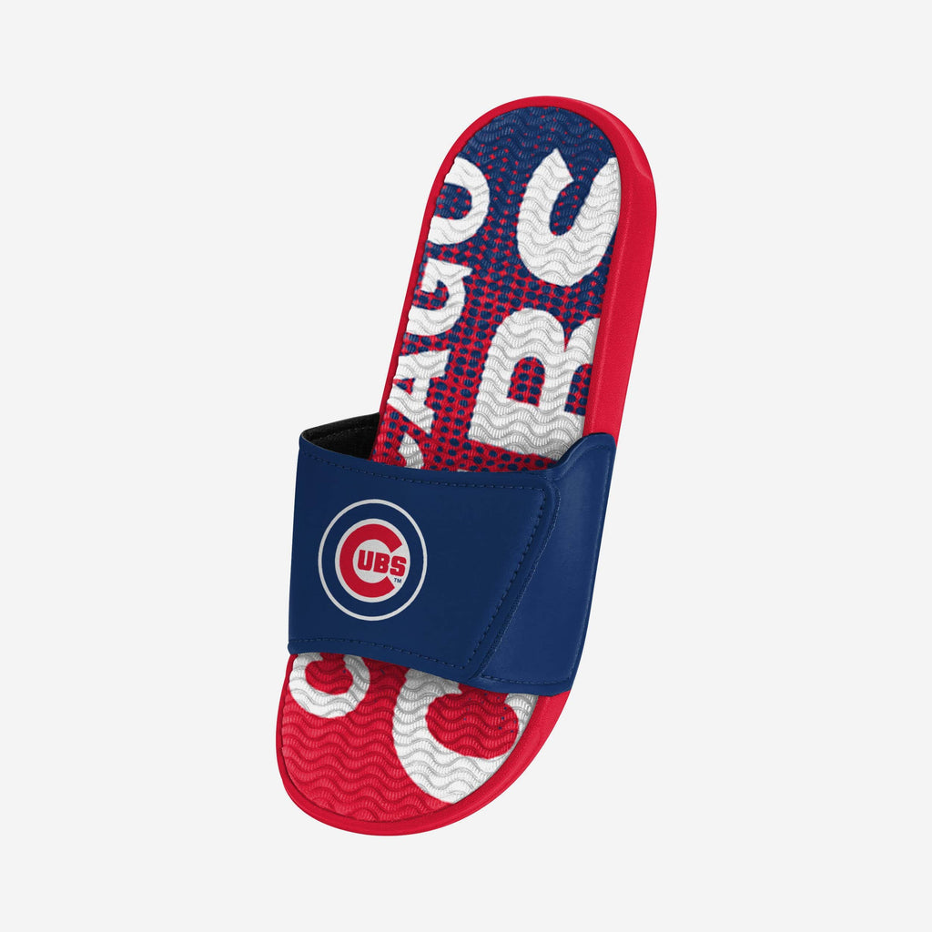 FOCO Chicago Cubs Gel Slide Blue Men Size S 3