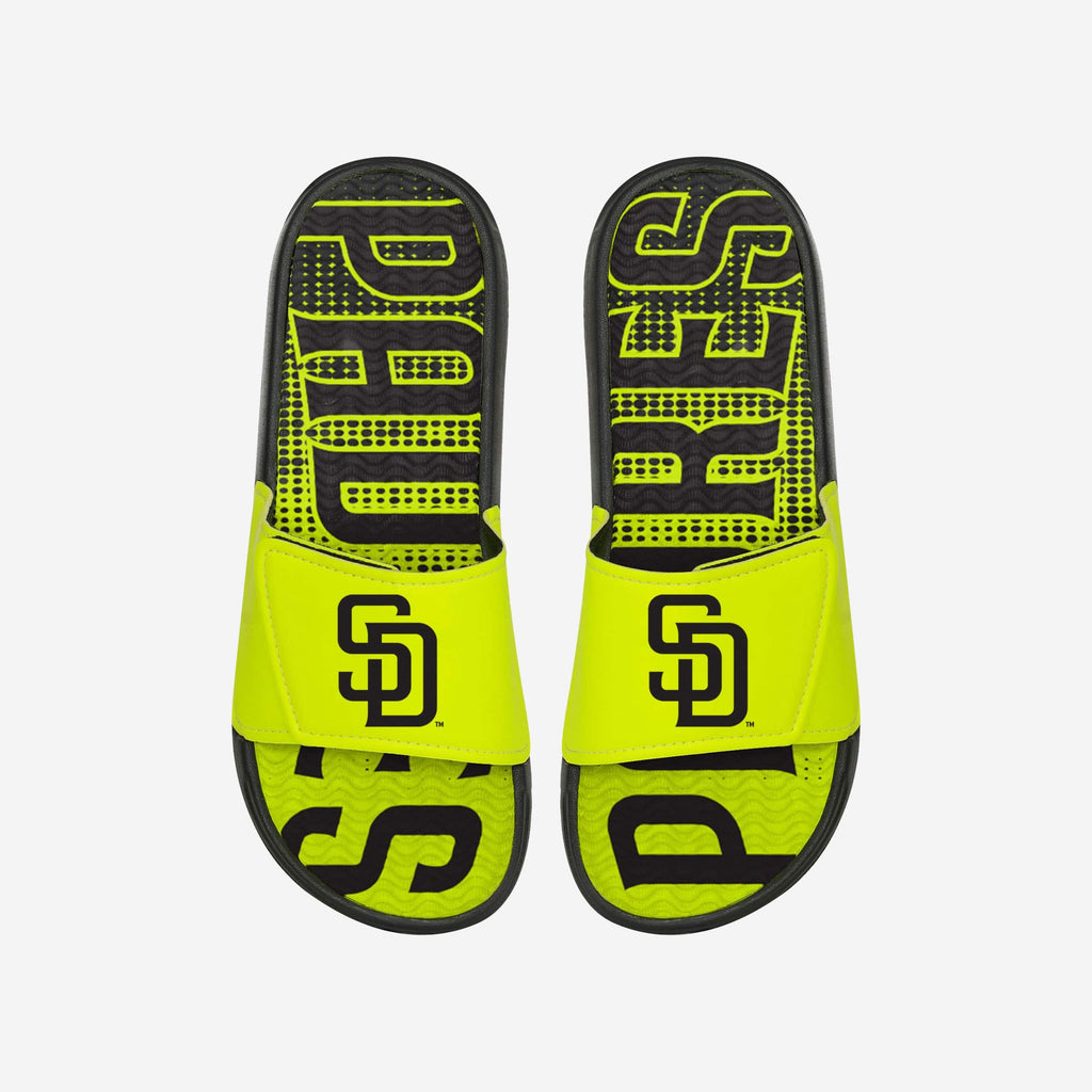 FOCO San Diego Padres Highlights Gel Slide Yellow S Men 2
