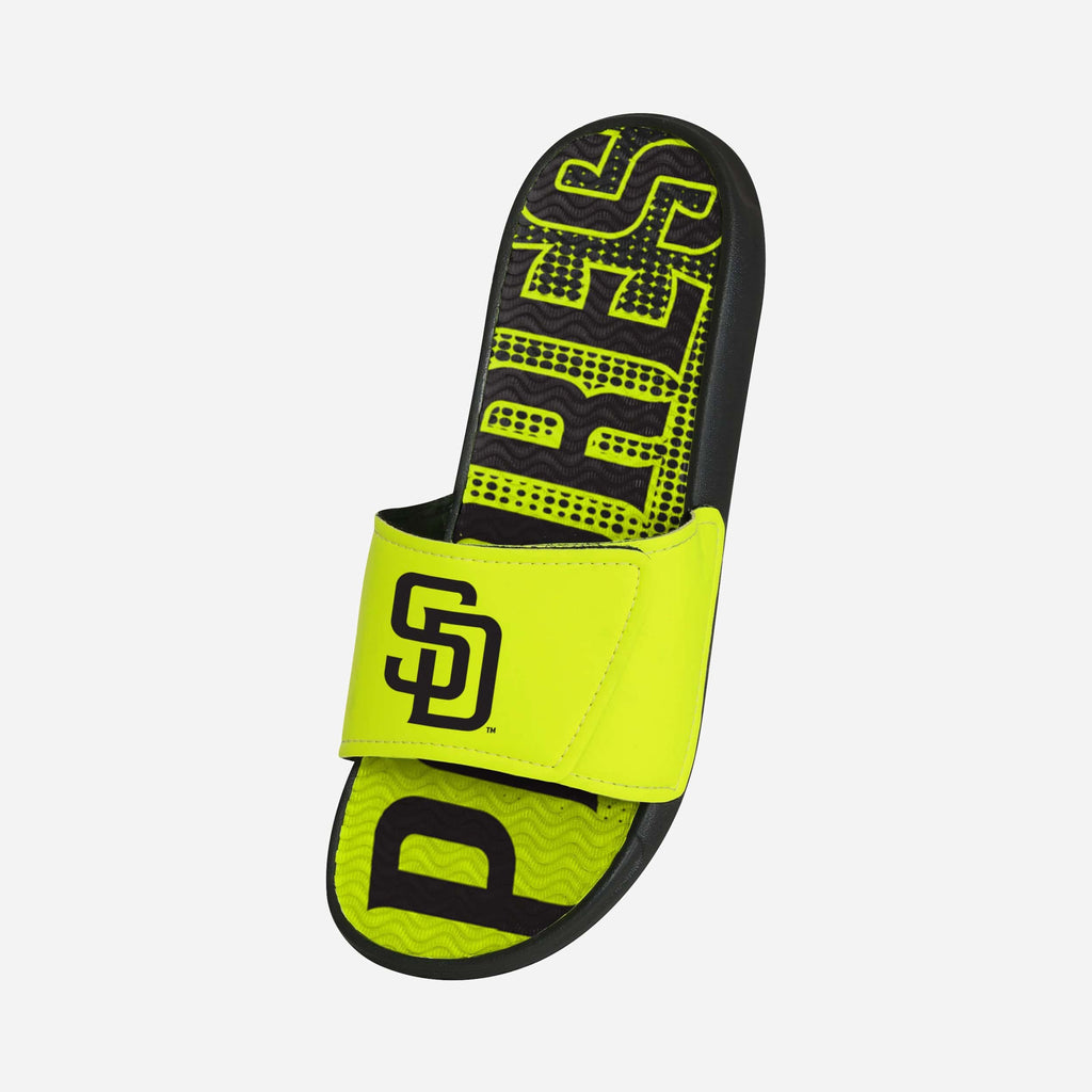 FOCO San Diego Padres Highlights Gel Slide Yellow S Men 3