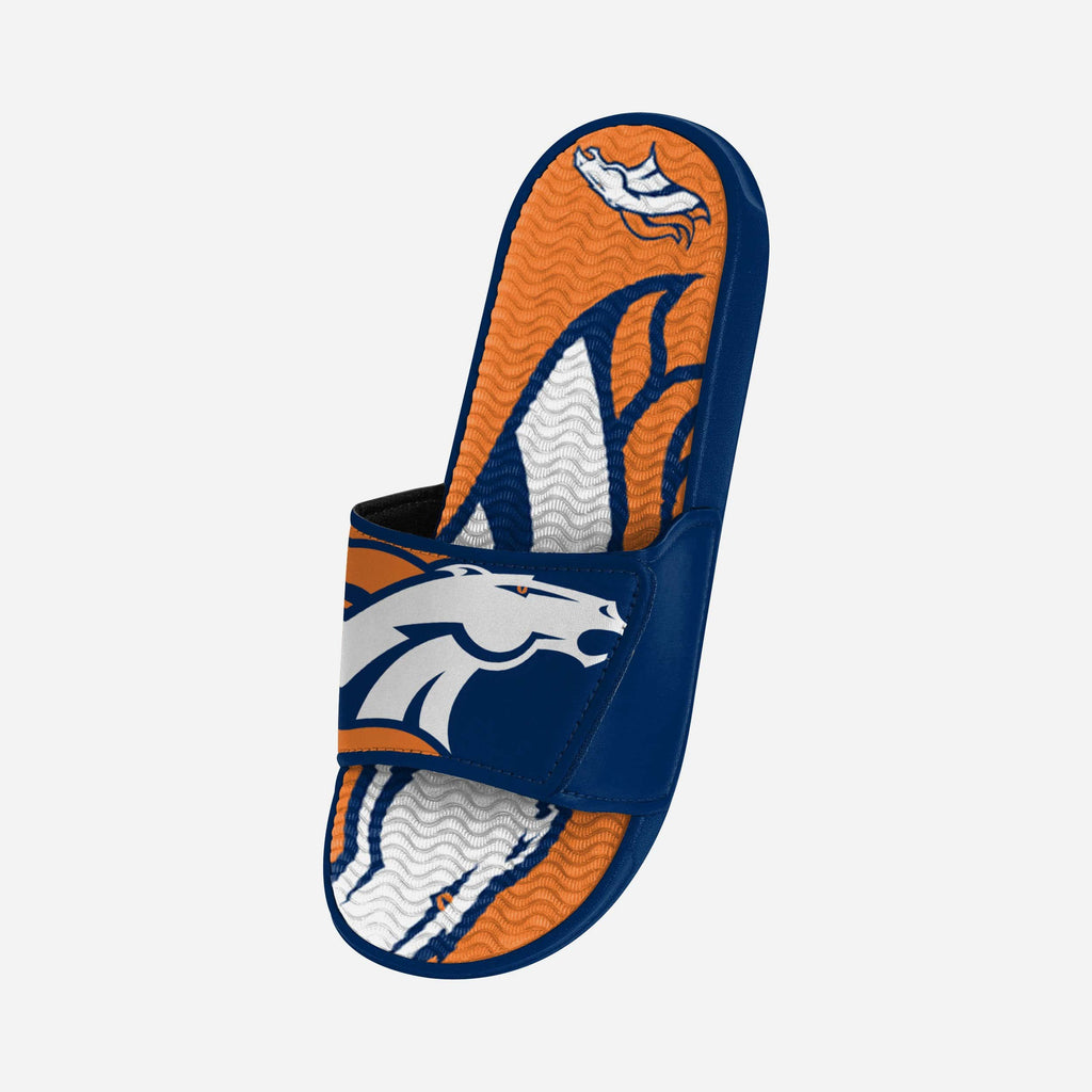 FOCO Denver Broncos Colorblock Big Logo Gel Slide M Men 3