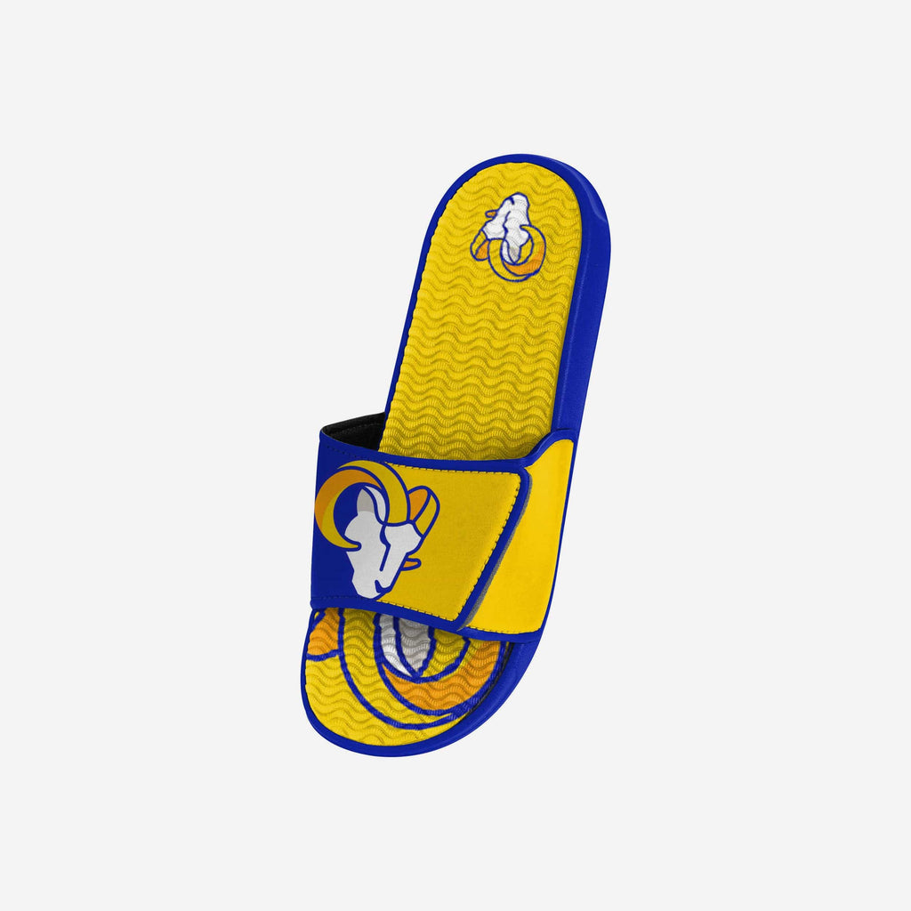 FOCO Colorblock Big Logo Gel Slide Unisex Blue M 3