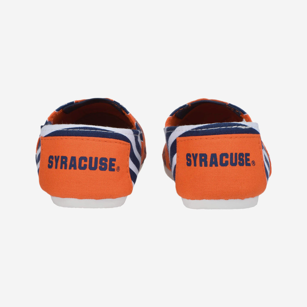 FOCO Syracuse Orange Stripe Canvas Shoe Blue/White L 4