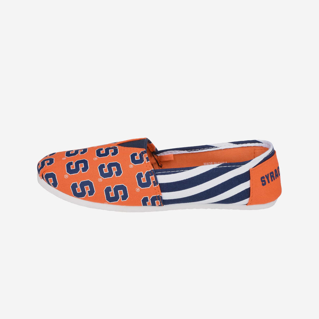 FOCO Syracuse Orange Stripe Canvas Shoe Blue/White L 2