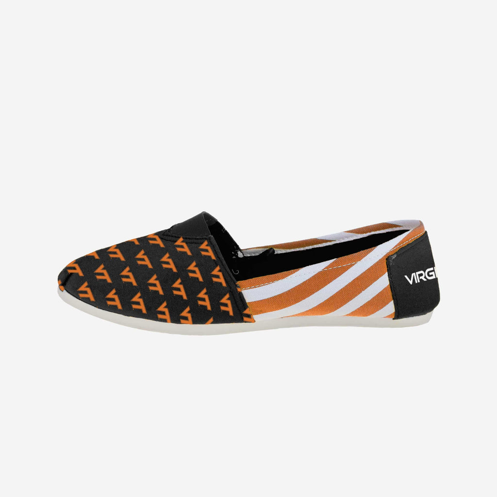 FOCO Virginia Tech Hokies Stripe Canvas Shoe Women L 2