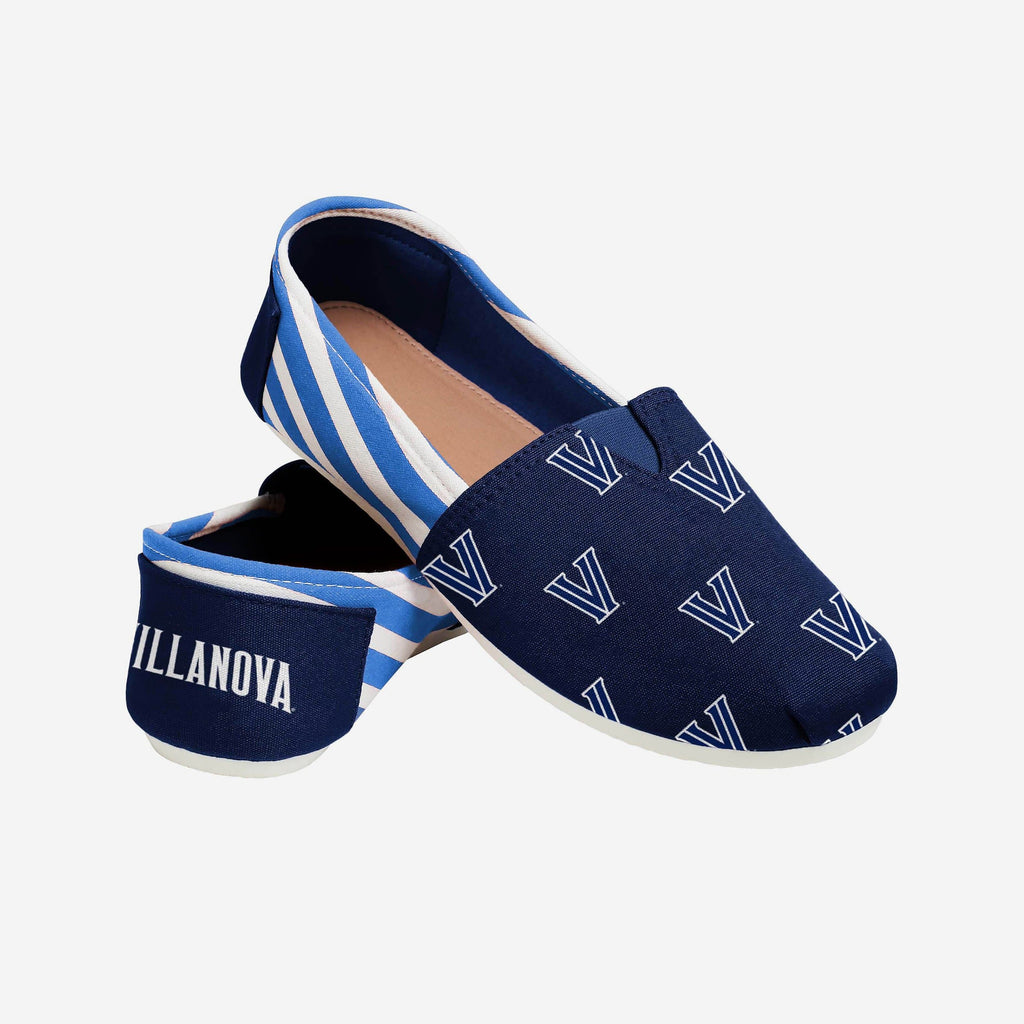 FOCO Villanova Wildcats Stripe Canvas Shoe Blue/White Size L 4