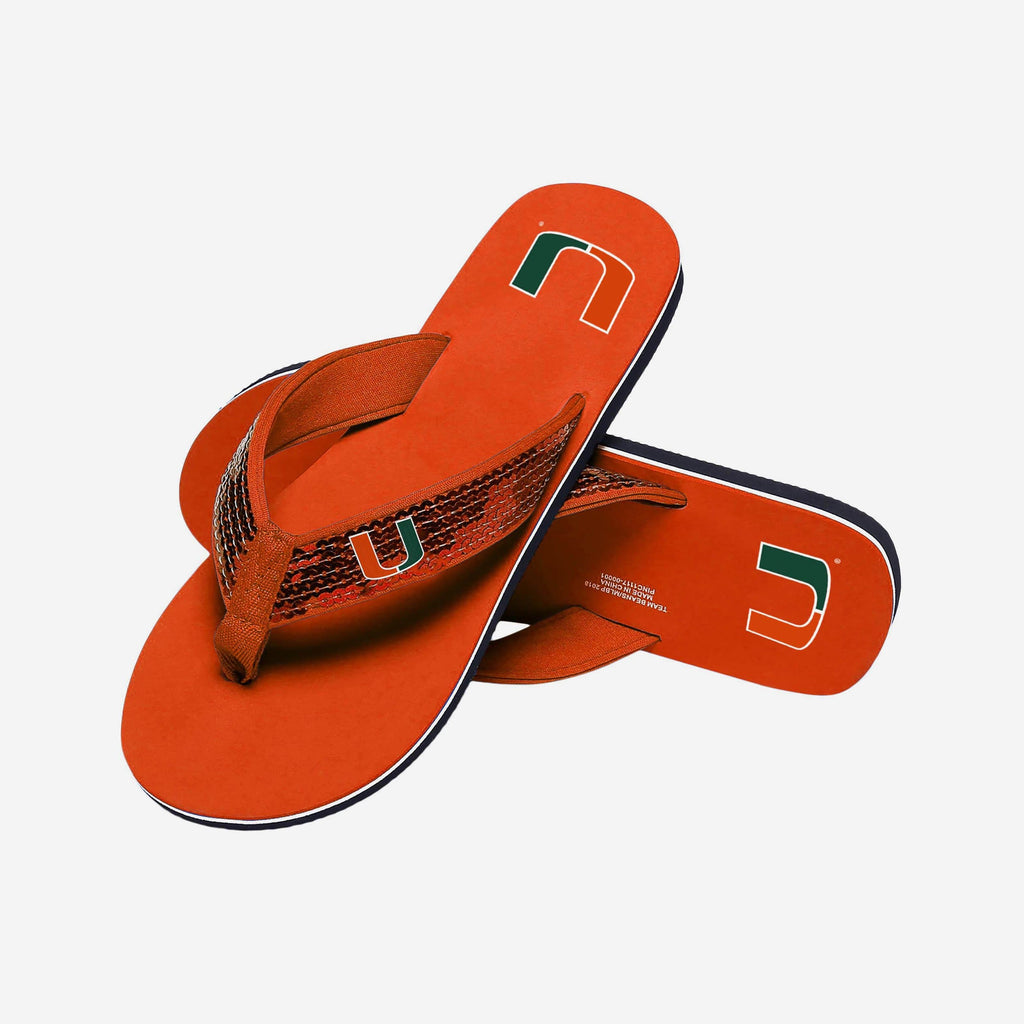 FOCO Sequin Flip Flop Multi XL 4