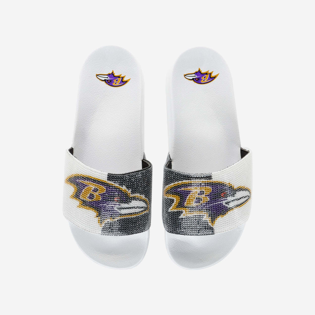 FOCO Big Logo Shimmer Slide Women's S 2