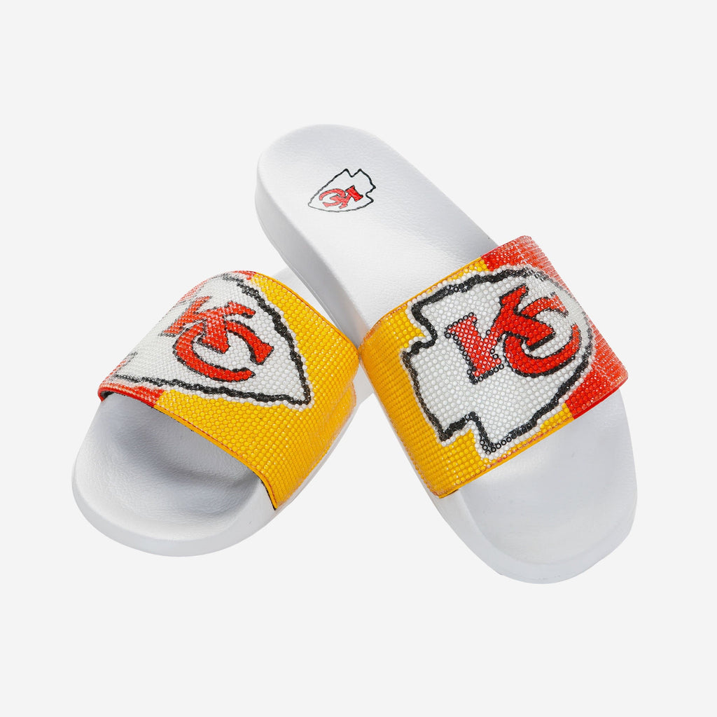 FOCO Big Logo Shimmer Slide Women's L 4