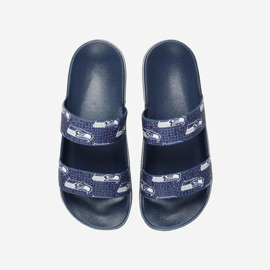 FOCO Double Strap Shimmer Sandal XL 2