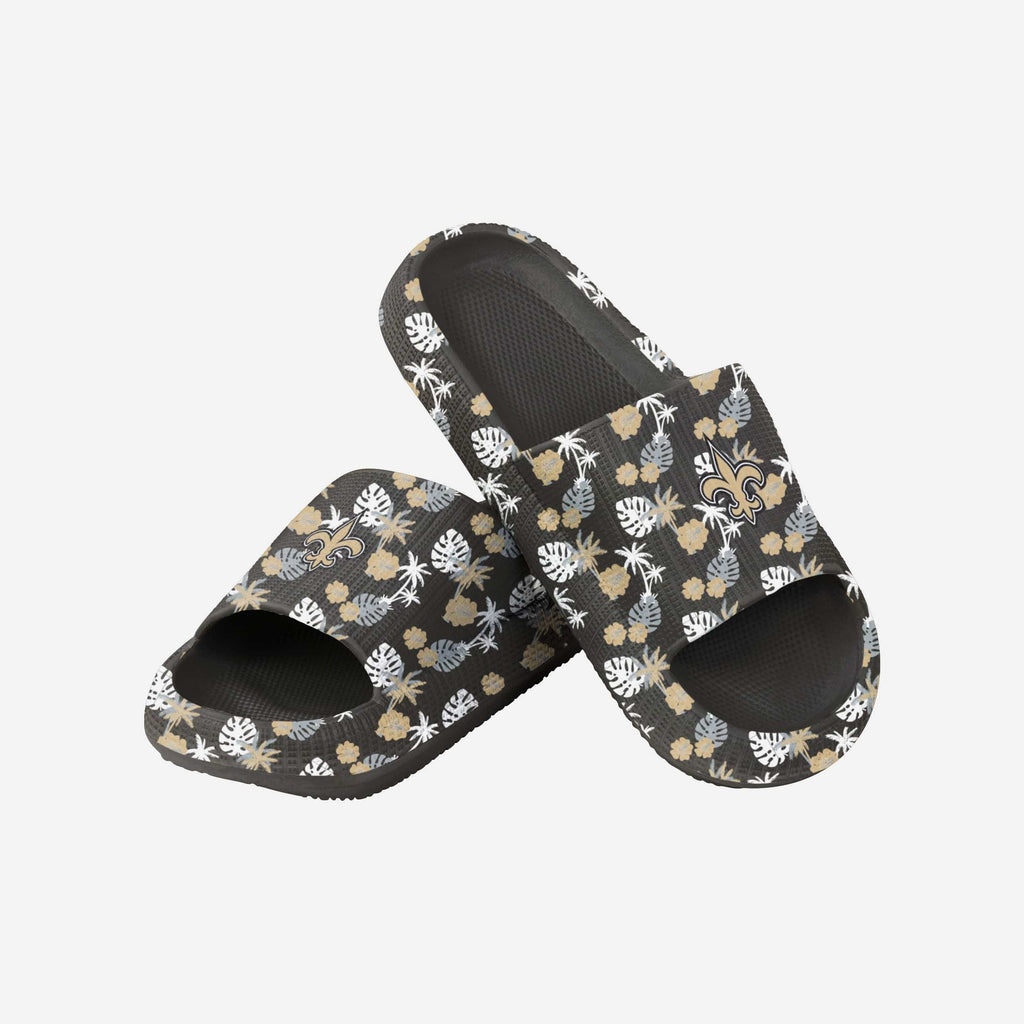 FOCO New Orleans Saints Floral Pillow Slide S Women 4