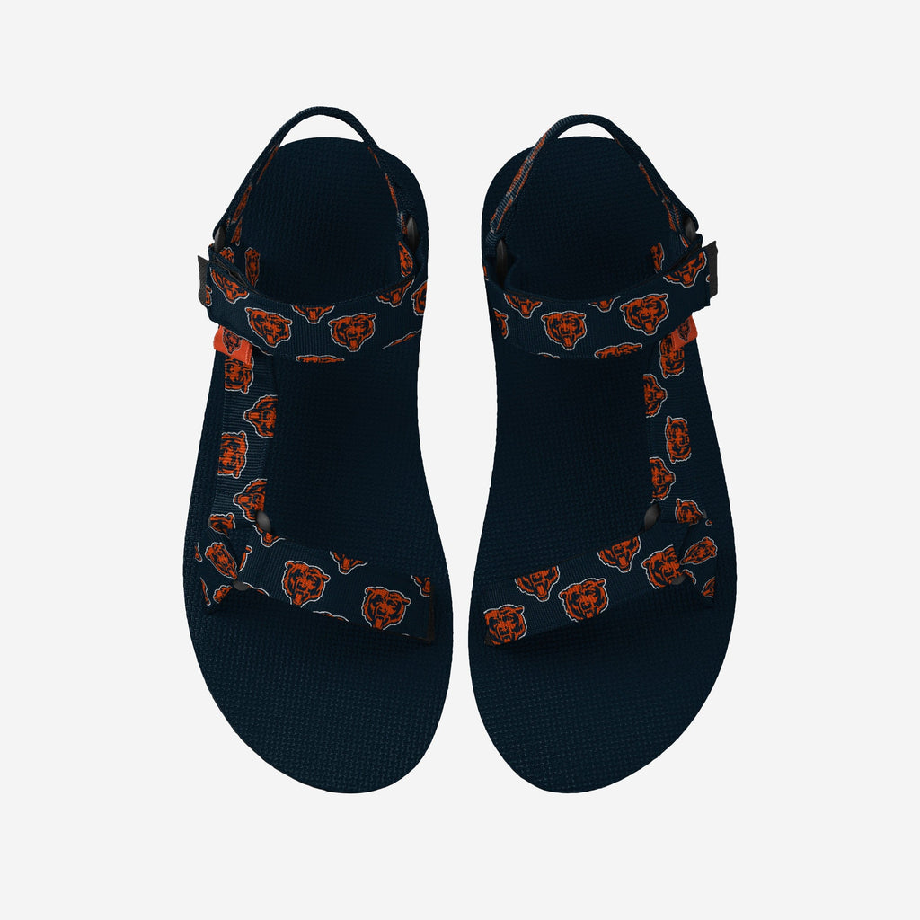 FOCO Chicago Bears Repeat Logo Strap Sandal Women L 2