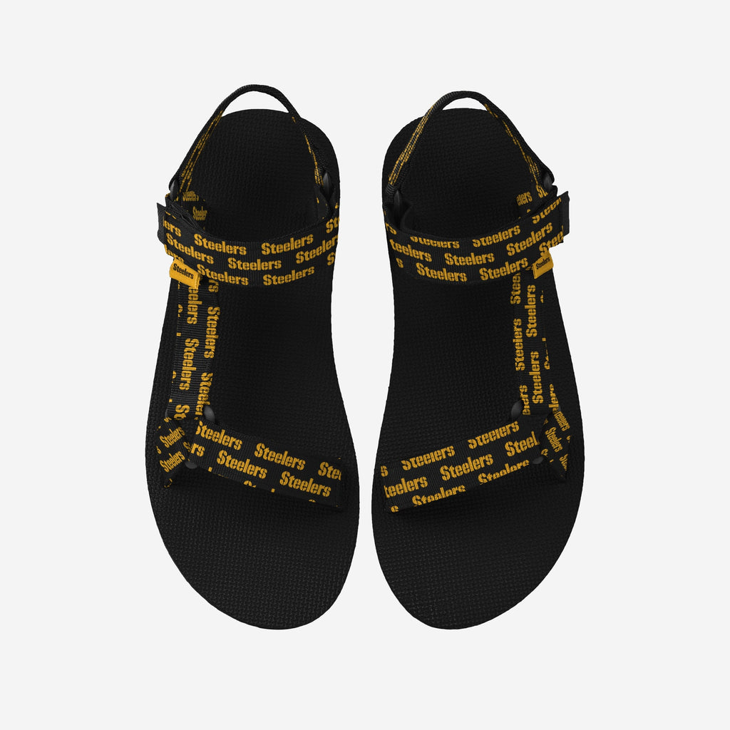 FOCO Repeat Logo Strap Sandal Black L 2