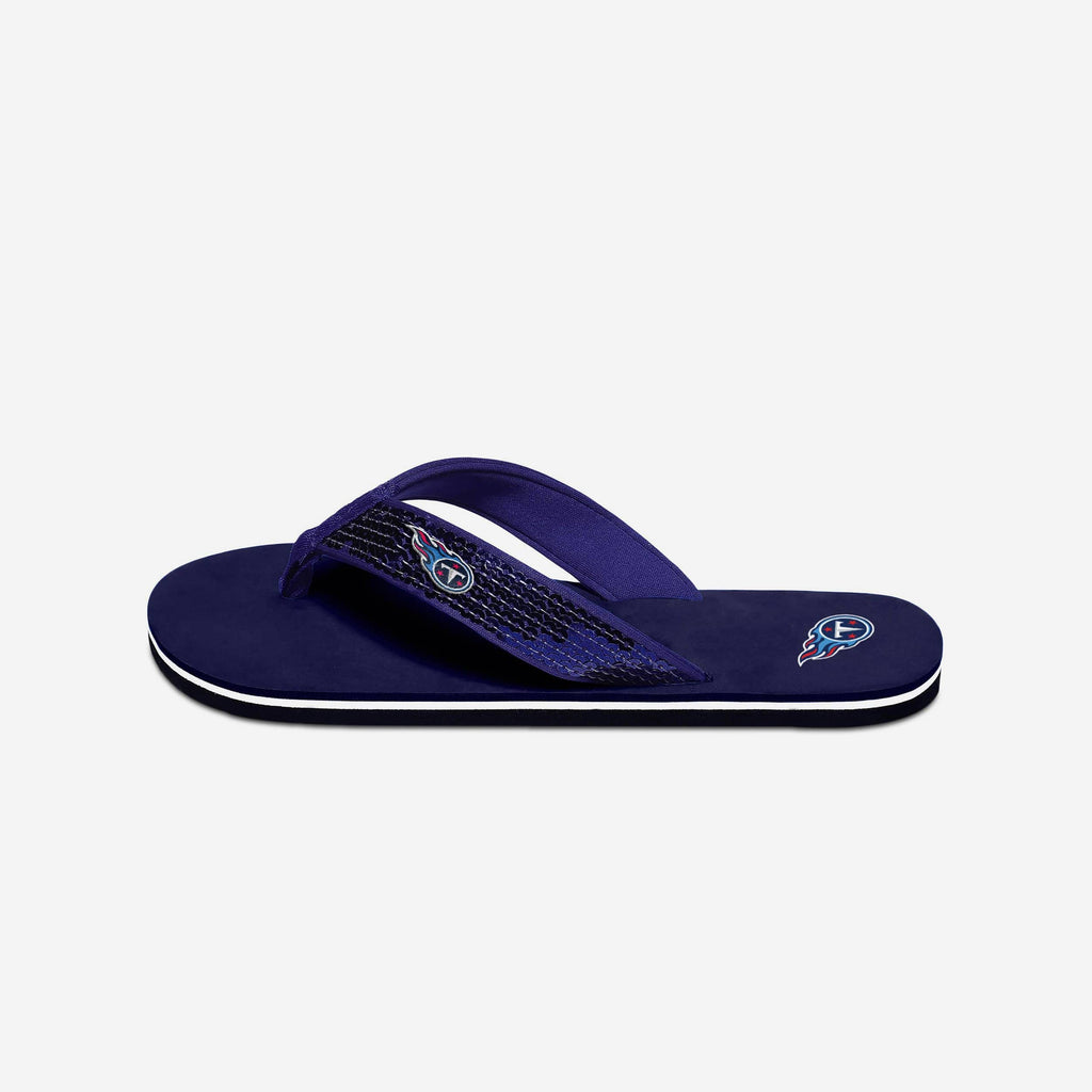 FOCO Sequin Flip Flop Blue L 2
