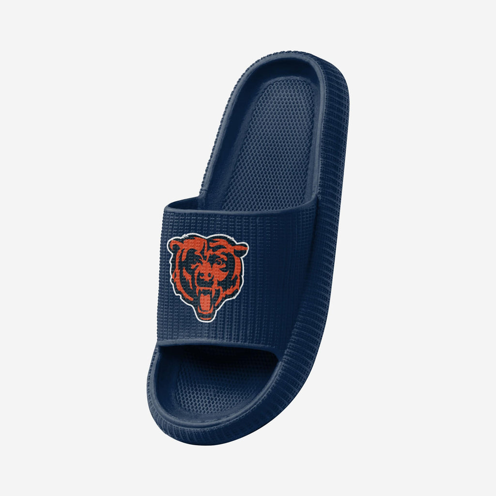 FOCO Chicago Bears Team Color Pillow Slide Women's Large Navy/Orange 3