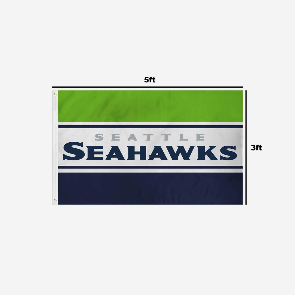 FOCO Seattle Seahawks Horizontal Flag 4