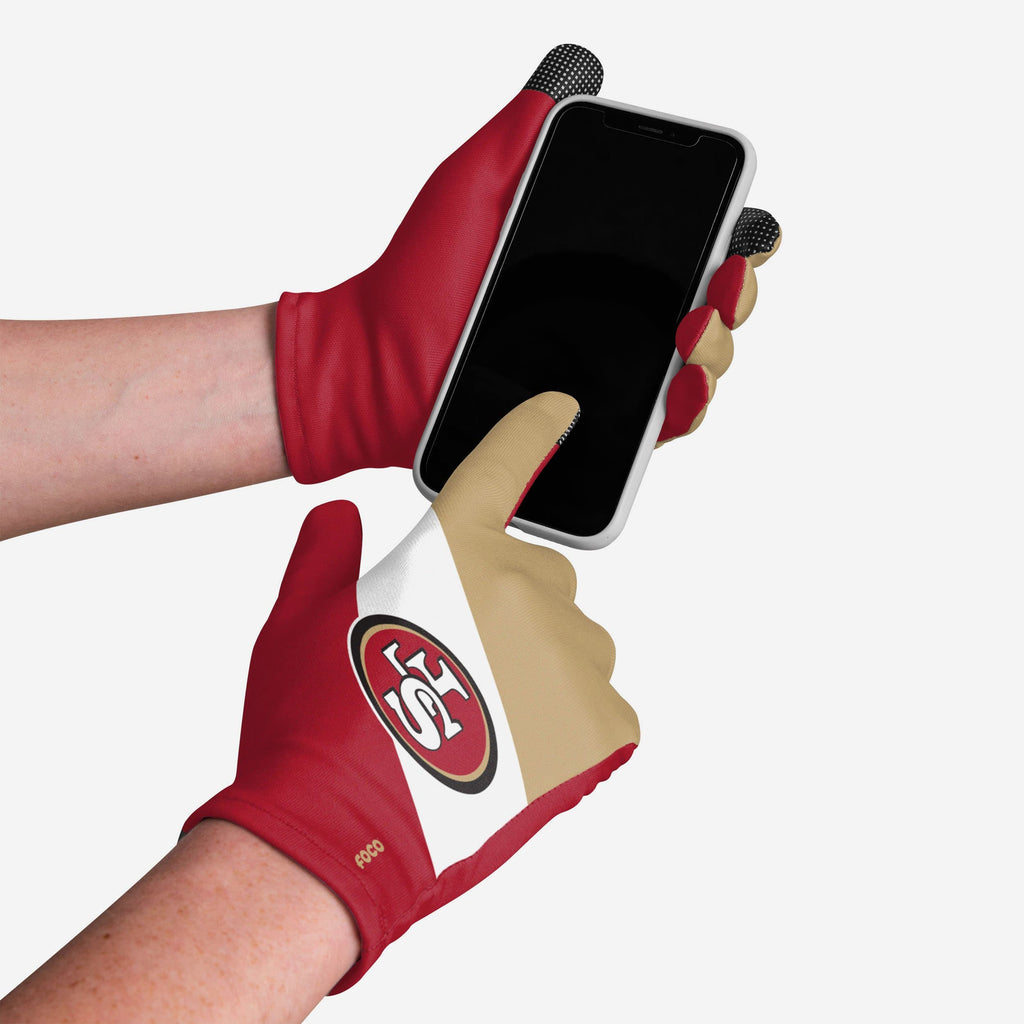 San Francisco 49ers Pack Reusable Stretch Gloves FOCO