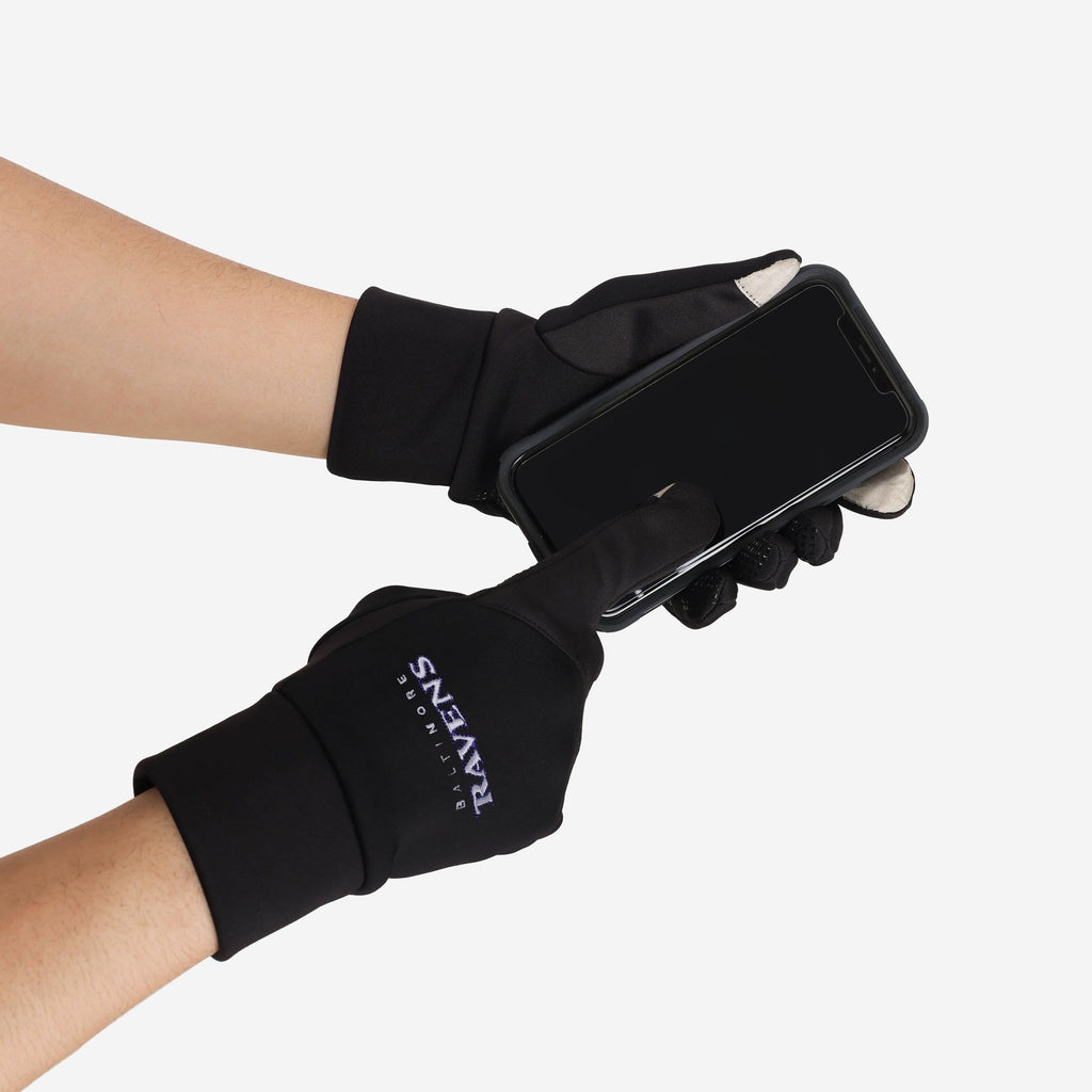 FOCO Baltimore Ravens Wordmark Neoprene Gloves Unisex 3