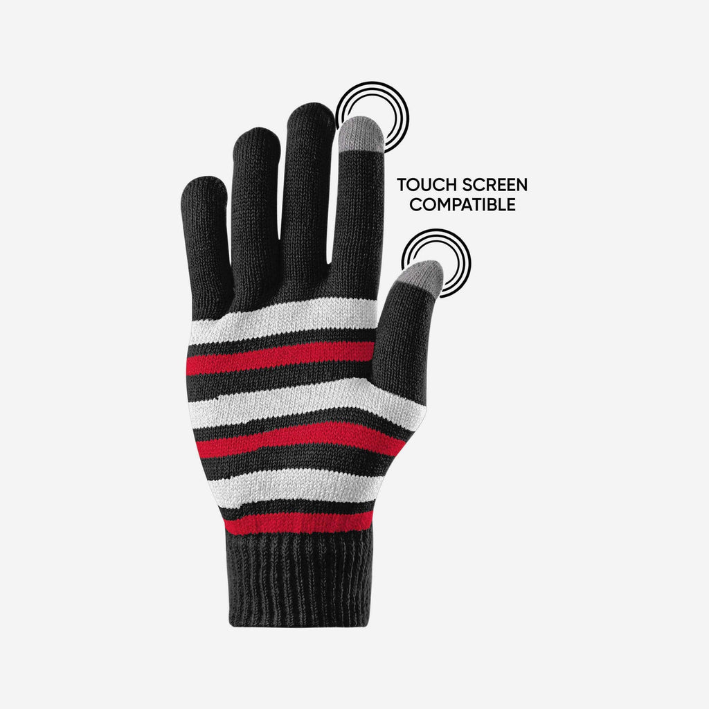 Forever Collectibles Chicago Blackhawks Color Texting Gloves main image 1