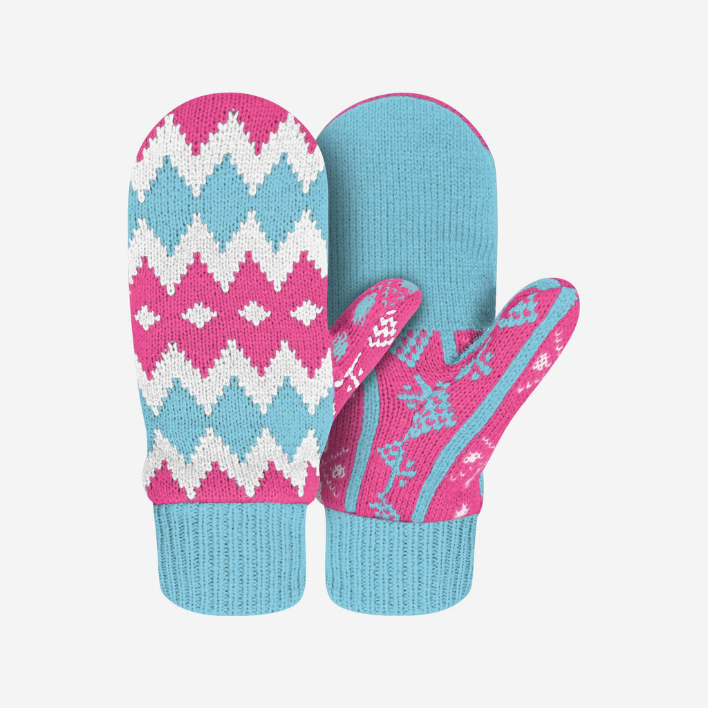FOCO Blau & Rosa Fäustlinge - Unisex 2