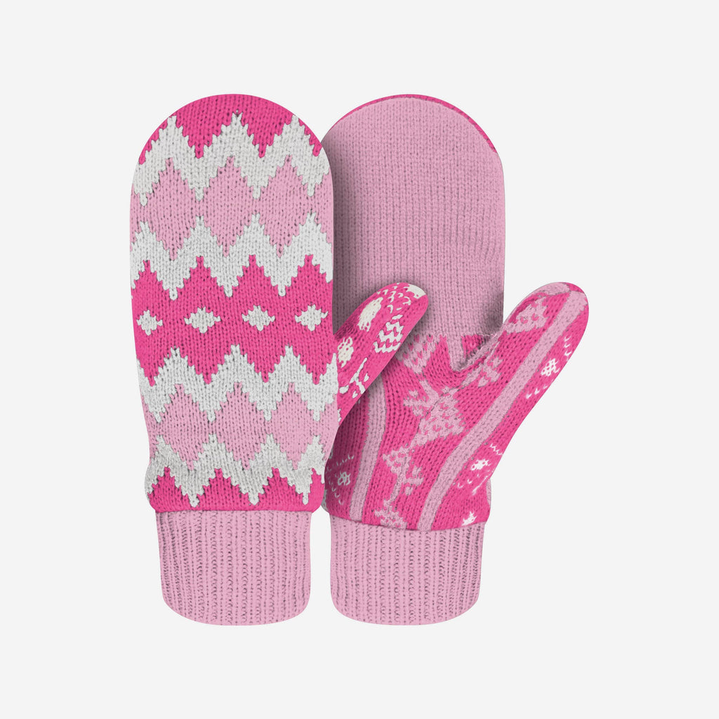 FOCO Mittens Pink Unisex 2