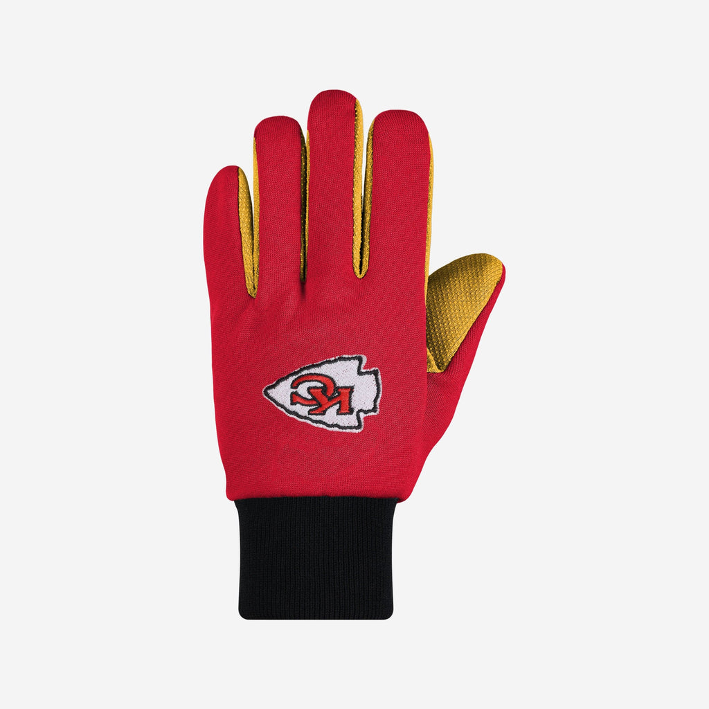 chiefs handschuhe Kansas City Chiefs Colored Palm Utility Gloves