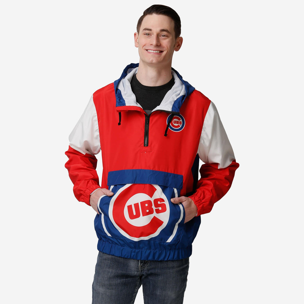 FOCO Chicago Cubs Warm-Up Windbreaker Blue 3XL 2
