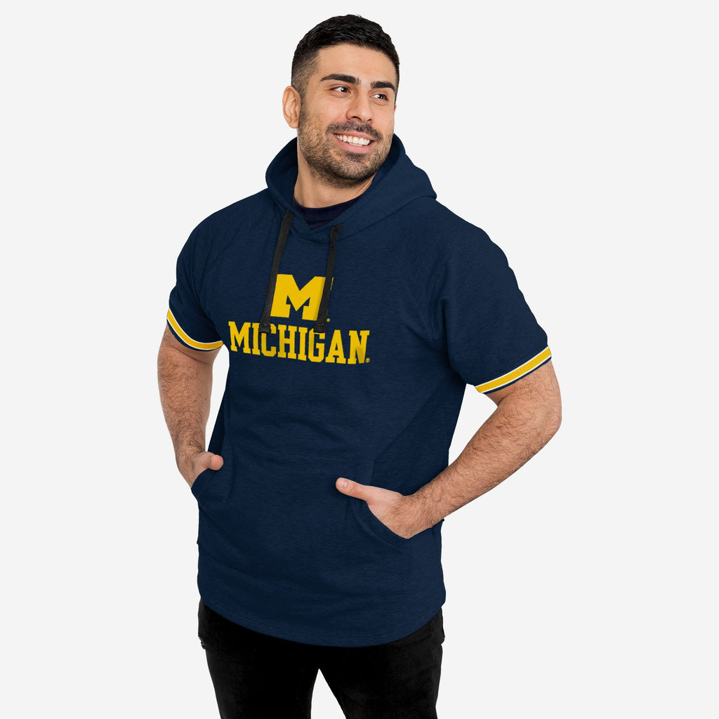FOCO Michigan Wolverines Sweat à Capuche Manches Courtes - Homme L 2